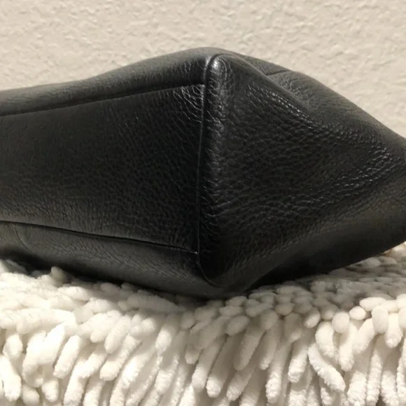 Coach Pebbled Black Leather Tote - Picture 4 of 5